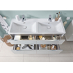 Villeroy & Boch Subway 3.0 meubelwastafel 130x47cm 2 kraangaten met overloop wit SW641664