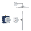 GROHE QuickFix Precision Thermostat Perfect inbouw douchesysteem met Vitalio Rain Mono 310 hoofddouche chroom SW1120179