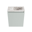MONDIAZ TURE-DLUX 40cm toiletmeubel Greey. EDEN wastafel Glace positie rechts. Met 1 kraangat. SW1103276