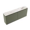 MONDIAZ TURE-DLUX 120cm toiletmeubel Army. EDEN wastafel Frappe positie rechts. Met 1 kraangat. SW1102681