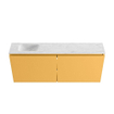 MONDIAZ TURE-DLUX 120cm toiletmeubel Ocher. EDEN wastafel Opalo positie links. Zonder kraangat. SW1104459