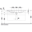 Duravit Durastyle wastafel 120x48cm 1 kraangat overl. wgliss wit SW54154
