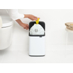 Brabantia Bo Prullenbak - 4 liter - kunststof binnenemmer - wit SW1009825