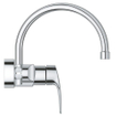 GROHE Eurosmart Keukenkraan - hoog - draaibare uitloop - inbouw - chroom SW536493