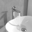 Villeroy & Boch Antao - Eengreeps wastafelkraan - verhoogd - met Push-Open afvoergarnituur - chroom SW974138