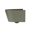 MONDIAZ LAVIE wandclosetpack - 36x53cm - diepspoel - rimless - Army (groen) - softclose - quick-release - toiletzitting - Fire (rood) SW1208613