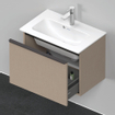 Duravit D-Neo wastafelonderkast 61x44x37.2cm 1 lade Linnen Mat SW640705