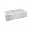 Wiesbaden Solid surface fontein links 40 x 22 x 10 cm mat wit SW102827