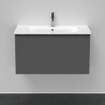 Duravit D-Neo wastafelonderkast 81x44x46.2cm 1 lade Grafiet Mat SW640815