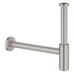 GROHE Euro fonteinset 37x18cm 1 kraangat zonder overloop gebogen super steel kraan sifon afvoerplug handdoekhaak fontein Rechthoek wit SW523963