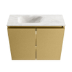 MONDIAZ TURE-DLUX 60cm toiletmeubel Oro. EDEN wastafel Ostra positie links. Met 1 kraangat. SW1104965