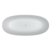 Riho Oval vrijstaand bad - 160x72cm - solid surface - mat wit SW416725