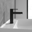 Villeroy & Boch Loop & Friends Eengreeps wastafelkraan met trekstang-afvoergarnituur - mat zwart SW974128