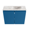 MONDIAZ TURE-DLUX 60cm toiletmeubel Jeans. EDEN wastafel Glace positie rechts. Zonder kraangat. SW1103339