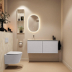 MONDIAZ TURE-DLUX 120cm toiletmeubel Cale. EDEN wastafel Ostra positie links. Zonder kraangat. SW1104769