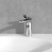 Villeroy & Boch Antao Eengreeps wastafelkraan - met Push-Open afvoergarnituur - chroom SW974137