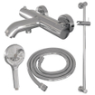 Brauer Chrome Edition Badkraan Opbouw - glijstang - 2 functies - 2 gladde knoppen - handdouche rond 3 standen - chroom SW1164615