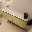 MONDIAZ TURE-DLUX 120cm toiletmeubel Oro. EDEN wastafel Opalo positie links. Zonder kraangat. SW1104492