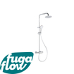 FugaFlow Efficiente Sobrado regendouche met thermostaat hoofddouche 20cm handdouche 3 standen chroom SW1123835