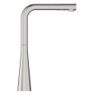 GROHE Zedra Keukenkraan - l uitloop - supersteel geborsteld SW479457