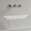 Villeroy & Boch Collaro opzetwastafel rechthoekig 56x36cm zonder overloop zonder kraangat ceramic+ stone white SW336072