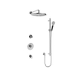Hotbath Cobber IBS20 Regendoucheset inbouw - 35cm wandarm - 30cm ronde hoofddouche - 3 standen handdouche - glijstang - chroom SW440557
