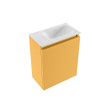 MONDIAZ TURE-DLUX 40cm toiletmeubel Ocher. EDEN wastafel Opalo positie rechts. Zonder kraangat. SW1104392