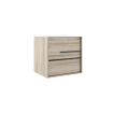 Adema Prime Essential Badkamermeubelset - 120x55x46cm - 2 ovale wasbakken wit - 2 kraangaten - 4 lades - rechthoekige spiegel - beech (hout) SW925127