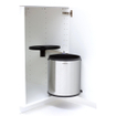 Brabantia Built-in Bin Inbouwemmer - 15 liter - kunststof binnenemmer - brilliant steel/black SW1117390