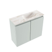MONDIAZ TURE-DLUX 60cm toiletmeubel Greey. EDEN wastafel Frappe positie rechts. Zonder kraangat. SW1102790