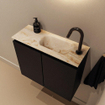 MONDIAZ TURE-DLUX 60cm toiletmeubel Urban. EDEN wastafel Frappe positie rechts. Met 1 kraangat. SW1102616
