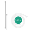 Hansgrohe Unica glijstang 90cm isiflex doucheslang 160cm mat wit SW918237