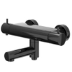 IVY Bond Badthermostaatkraan opbouw - draaibare baduitloop - omstel - Cooltouch - Zwart chroom PVD SW1031095