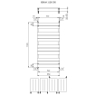 Plieger Genua designradiator horizontaal 1120x550mm 558W wit 7253296