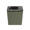 MONDIAZ TURE-DLUX 40cm toiletmeubel Army. EDEN wastafel Lava positie links. Zonder kraangat. SW1103668