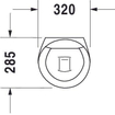 Duravit Philippe Starck 1 & 2 Urinoir (goot) 0299649