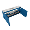 MONDIAZ TURE-DLUX 120cm toiletmeubel Jeans. EDEN wastafel Glace positie midden. Zonder kraangat. SW1103312
