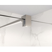Fortifura Galeria inloopdouche - 80x200cm - helder glas - wandarm - chroom SW917211
