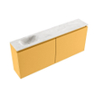 MONDIAZ TURE-DLUX 120cm toiletmeubel Ocher. EDEN wastafel Ostra positie links. Zonder kraangat. SW1104957