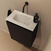 MONDIAZ TURE-DLUX 40cm toiletmeubel Urban. EDEN wastafel Opalo positie midden. Zonder kraangat. SW1104180