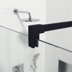 Saniclass Bellini Inloopdouche - 180x200cm - helder glas - mat zwart SW491664