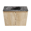 MONDIAZ TURE-DLUX 60cm toiletmeubel Washed Oak. EDEN wastafel Lava positie midden. Met 1 kraangat. SW1104124