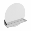 Mondiaz SPOT Badkamerspiegel - rond 50cm - spiegelplanchet - kleur Plata SW1235580