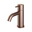 Hotbath Cobber lage wastafelmengkraan met gebogen uitloop zonder waste geborsteld koper PVD - beschadigd-OUTLET UDEN STORE32870