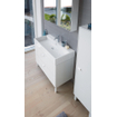 Duravit Vero Air (meubel) wastafel 1 kraangat met overloop 100x47cm met WonderGliss wit SW156885