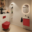 MONDIAZ TURE-DLUX 40cm toiletmeubel Fire. EDEN wastafel Ostra positie midden. Zonder kraangat. SW1104898