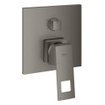 Grohe Eurocube Douchekraan Inbouw - 2 knoppen - mengkraan - brushed hard graphite SW523639