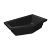 Xenz Society 160 ligbad - 160x90cm - met overloop - zonder afvoer - Hoekopstelling rechts - Acryl - Ebony mat SW103359