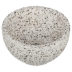 Differnz fonteinset 40x25x10cm met handdoekhouder en terrazzo zwart/wit waskom bruin eiken SW794629