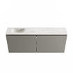 MONDIAZ TURE-DLUX 120cm toiletmeubel Smoke. EDEN wastafel Ostra positie links. Met 1 kraangat. SW1105117
